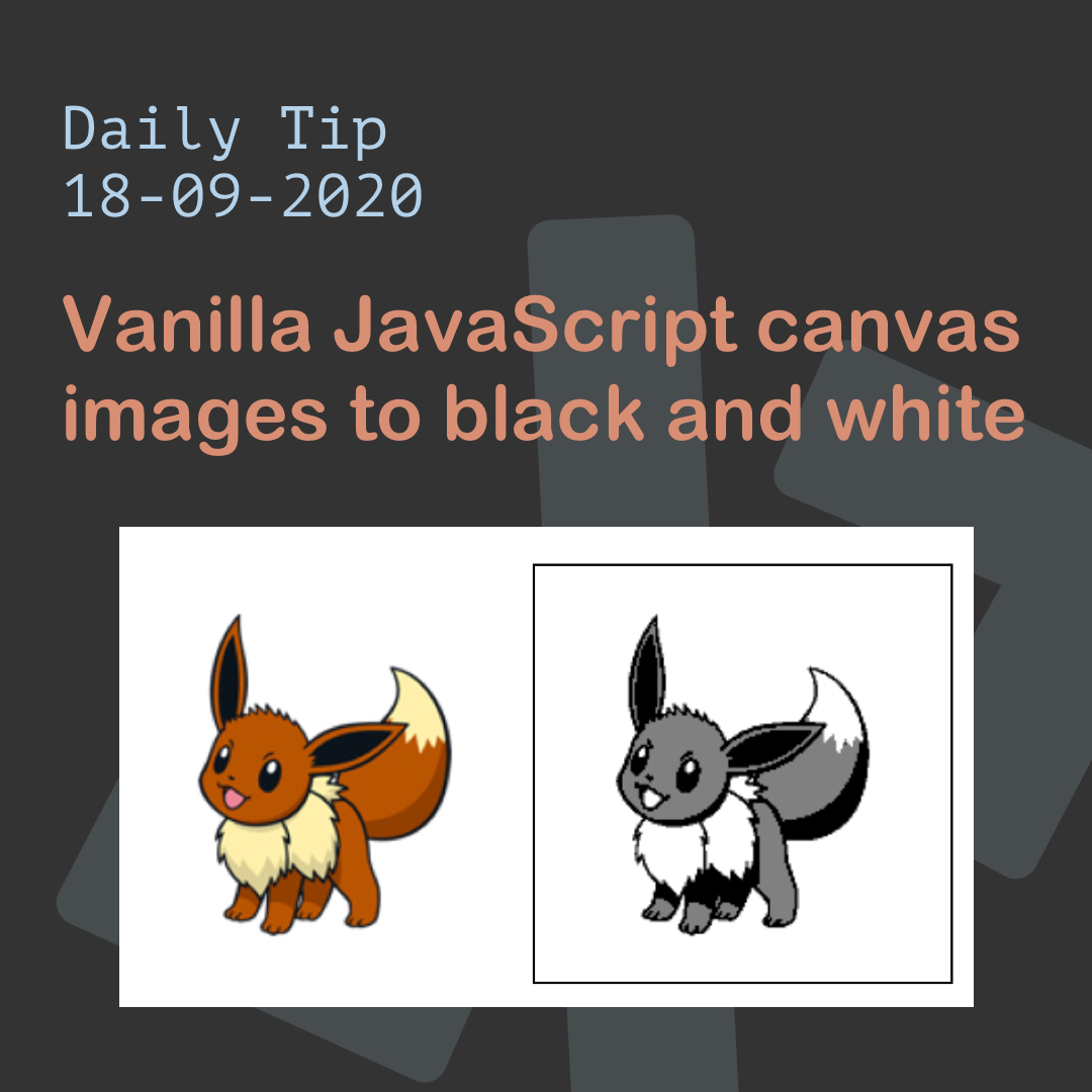 Vanilla JavaScript canvas images to black and white